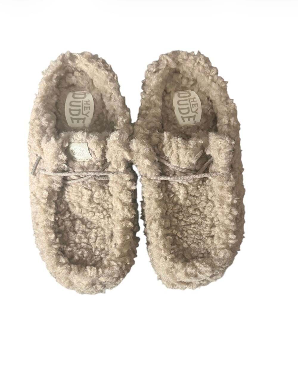 HEYDUDE Women's Wendy Slipper Cozy Timber Wolf Size 6 - Picture 9 of 9